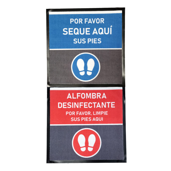 Alfombra para secado de calzado 60x60 cm.