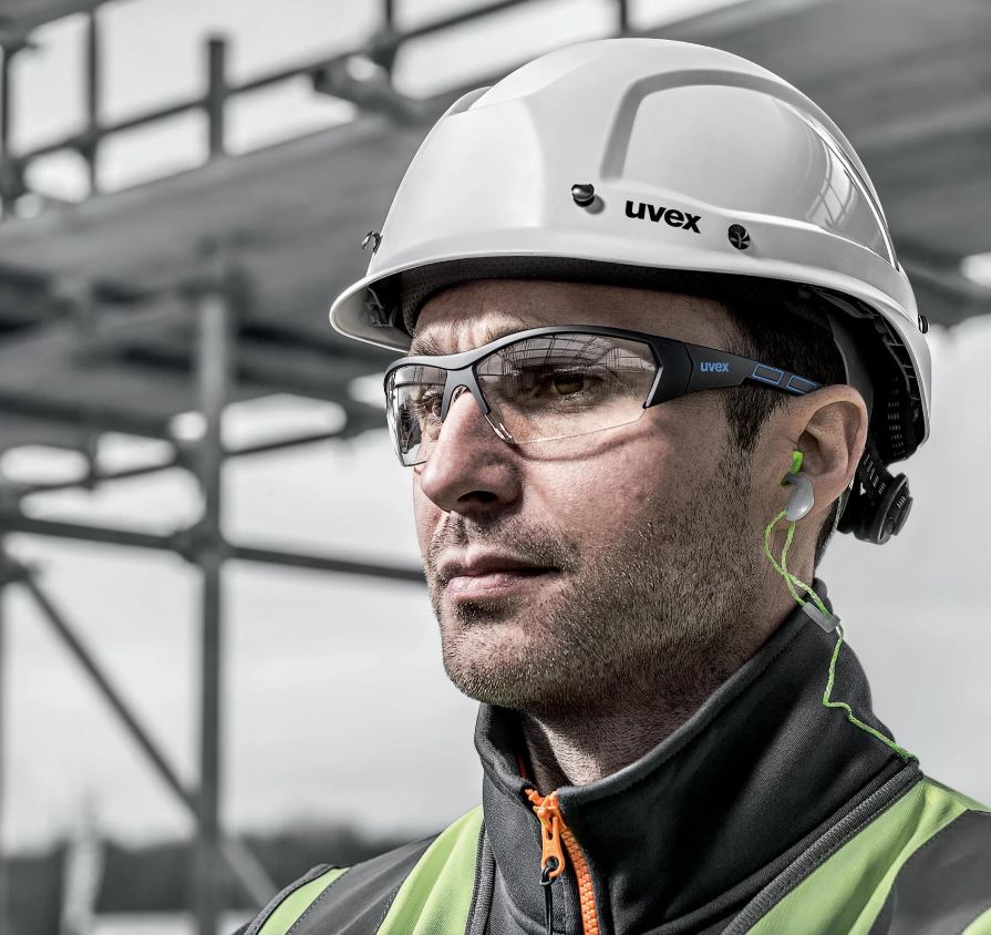 Tapón con cordón Uvex xact-fit pieza y cordón reutilizable, tapones desechables