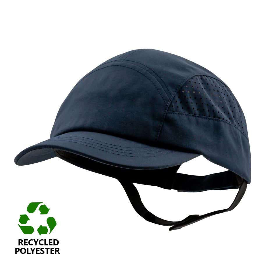 Gorra de seguridad Surflex Eco Recycle, visera 5 cm, 100% poliéster reciclado, certificado Global Recycled Standar