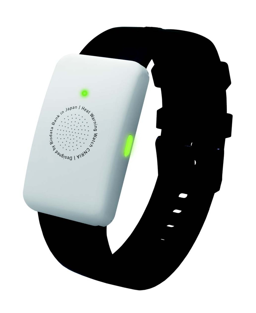 Pulsera Canaria de aviso contra golpes de calor de Biodata Bank