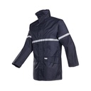 Parka impermeable Sioen Baltero, ignífuga antiestàtica banda reflex, armilla polar extraïble.