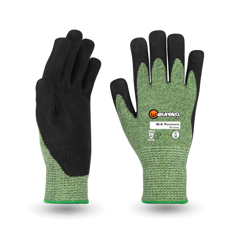 Guante antipunzonamiento y anticorte Eureka 10-6 Puncture Extreme, 4544F ASTM F2878 nivel 9