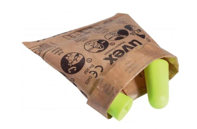 [2112001] Taps d'un sol ús ergonòmics d'alta atenuació Uvex x-fit, SNR 37 dB, caixa de 200 parells