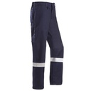 Pantalons ignífugs antiestàtics SIOEN Bardi amb banda reflectora, certificat 50 rentades