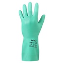  Guant nitril flocat ANSELL Alphatec Solvex 37-676, acabat en rombes, 0,38 mm. gruix